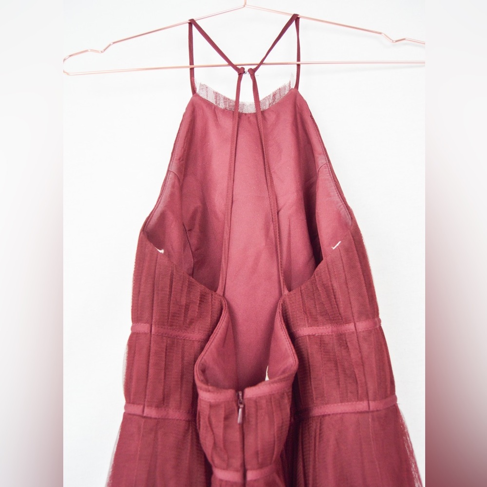 Jenny Yoo Helena Burgundy Size 6 Formal Dress - Picture 9 of 12